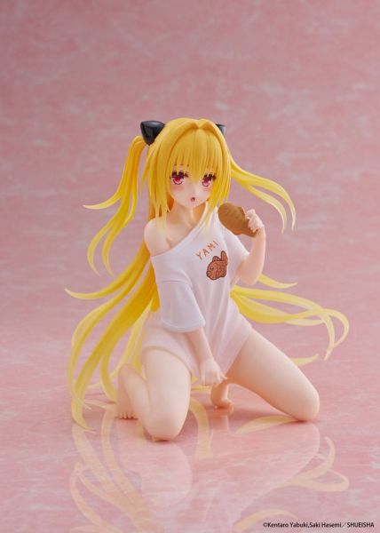 To Love-Ru Darkness PVC Statue Desktop Cute Figure Golden Darkness Roomwear Ver. 13 cm