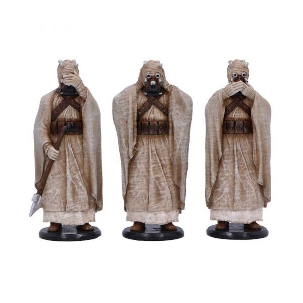 Original Stormtrooper Statue Three Wise Tusken Raiders 14 cm