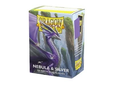 Dragon Shield Dual Matte Hüllen Standardgröße Nebula & Silver (100 Stück)