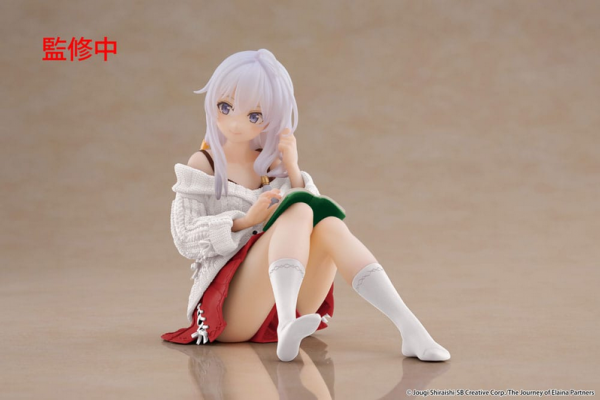 Wandering Witch: The Journey of Elaina PVC Statue Desktop Cute Figure Elaina Casual Clothes Ver. Renewal 13 cm