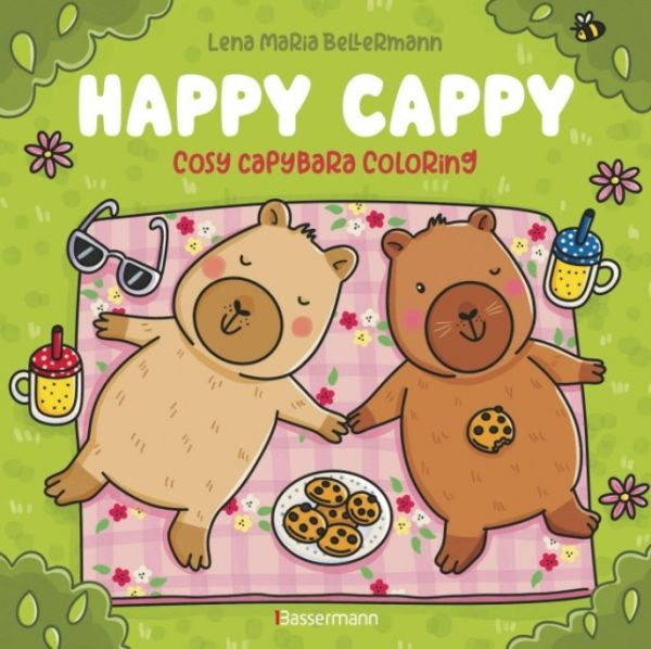 Happy Cappy Cosy Capybara Malbuch