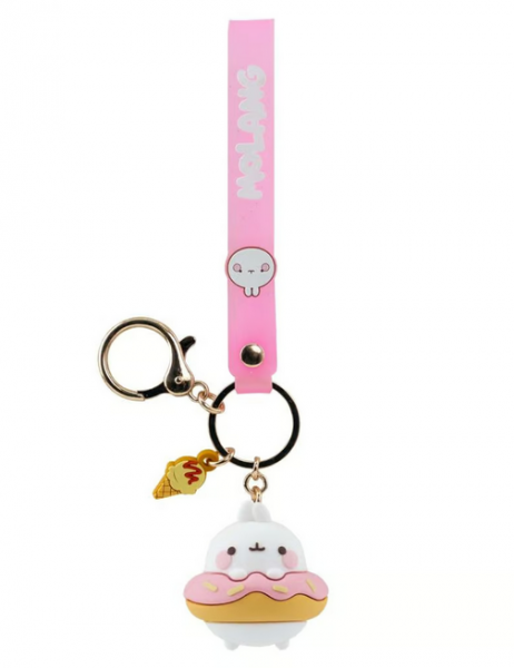 Molang Snack Time Series Schlüsselanhänger Molang in Donut