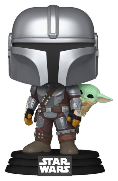 Star Wars: The Mandalorian and Grogu Funko POP! Vinyl Wackelkopf-Figur The Mandalorian with Grogu 9 cm