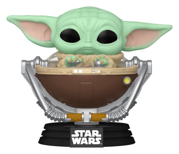 Star Wars: The Mandalorian and Grogu Funko POP! Vinyl Wackelkopf-Figur Grogu in Pram 9 cm