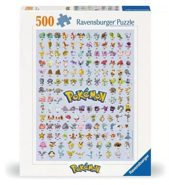 Pokémon Puzzle Pokémon Pokédex (500 Teile)