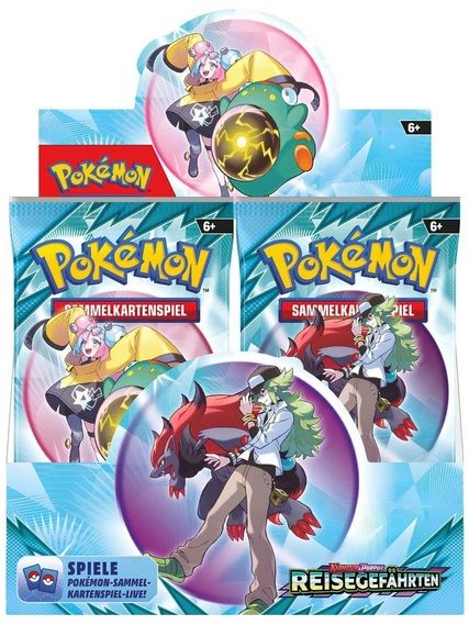 Pokémon Karmesin & Purpur 09 Reisegefährten Booster Display
