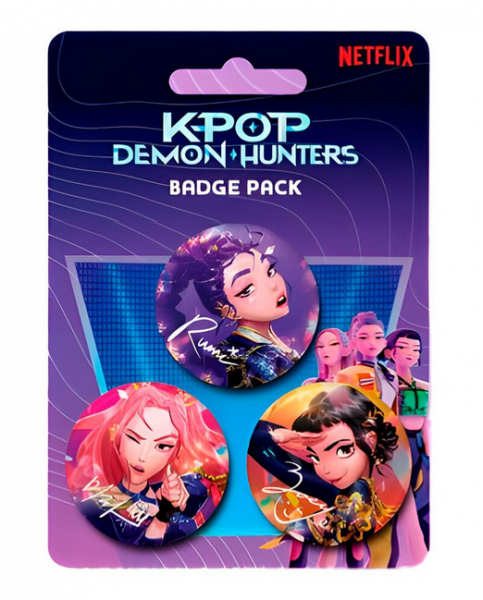 KPop Demon Hunters Ansteck-Buttons 3er-Pack