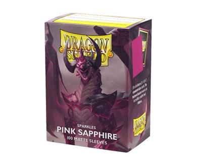 Dragon Shield Sparkles Matte Hüllen Standardgröße Pink Sapphire (100 Stück)