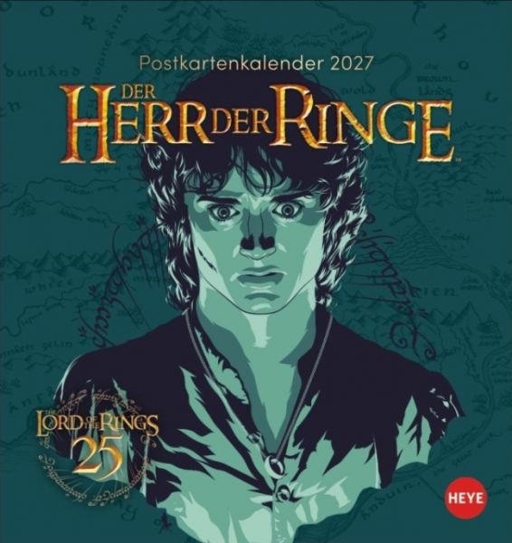 Herr der Ringe Postkartenkalender 2027