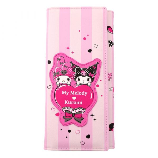 Sanrio Geldbörse Pink Black Party Series Kuromi & My Melody