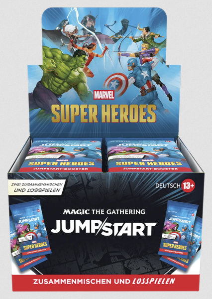 Magic the Gathering Marvel Super Heroes Jumpstart Booster Display deutsch