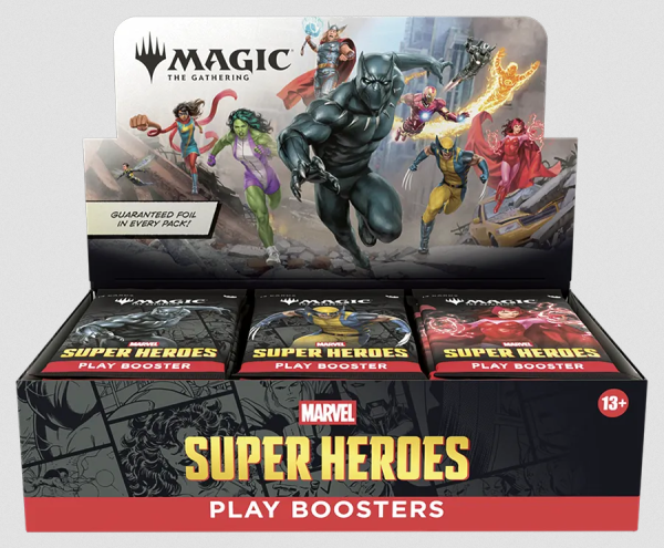 Magic the Gathering Marvel Super Heroes Play Booster Display englisch