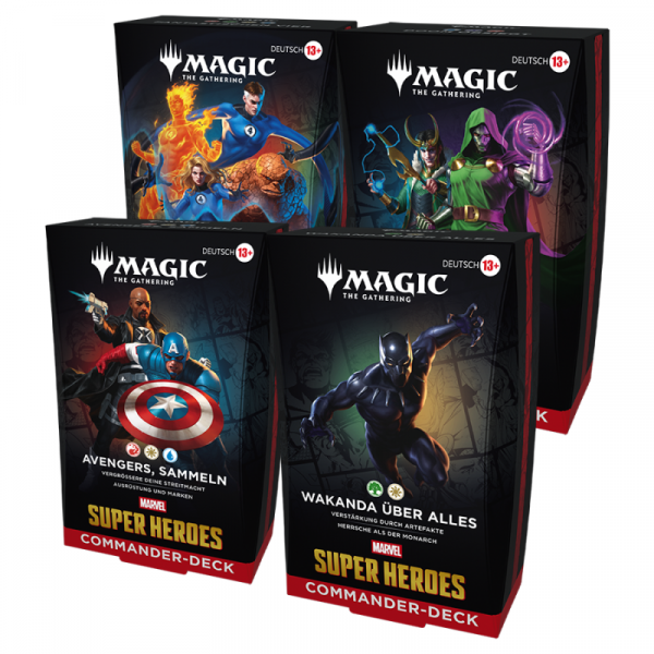 Magic the Gathering Marvel Super Heroes Commander Deck Komplettset deutsch