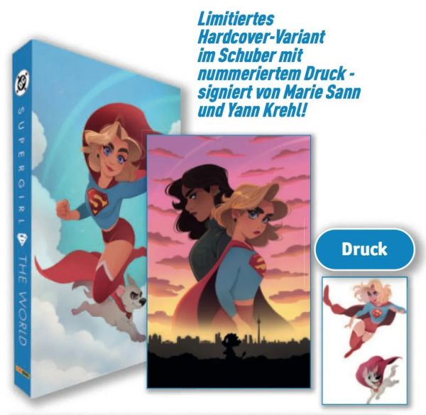 Supergirl: The World Premium Edition - HC + Schuber + signierter Druck (333)