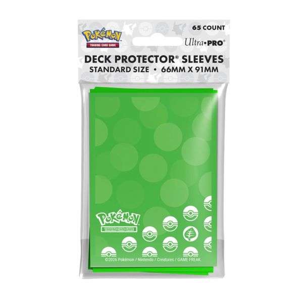 Ultra Pro Deck Protector Hüllen Standardgröße Pokemon Energy Grass (65 Stück)
