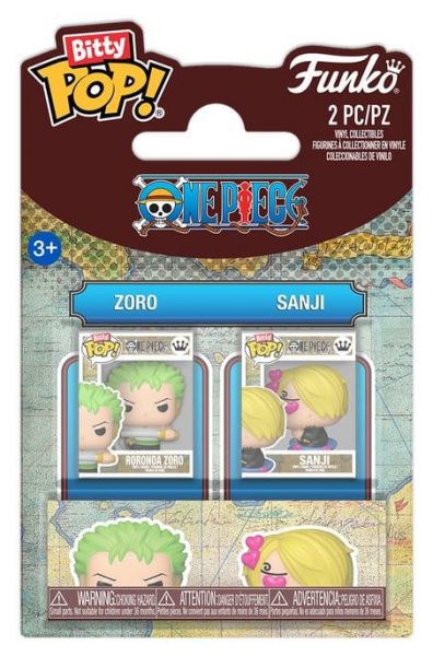 One Piece Funko POP! Vinyl Figuren 2er-Pack Zoro & Sanji 2 cm