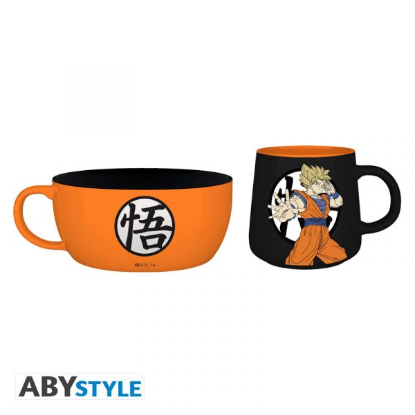Dragon Ball Frühstücksset Goku - mit Tasse und Schüssel