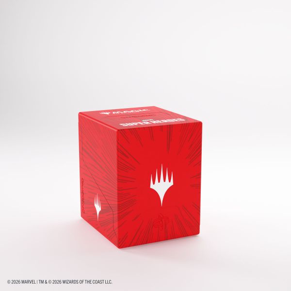 Gamegenic Bastion XL Deckbox für 100+ Karten Magic: The Gathering Marvel Super Heroes Comic Burst Red