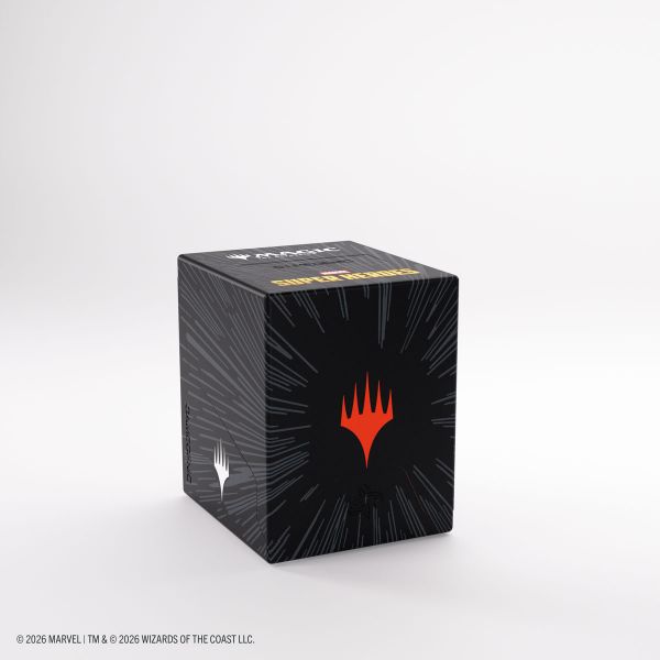 Gamegenic Bastion XL Deckbox für 100+ Karten Magic: The Gathering Marvel Super Heroes Comic Burst Black