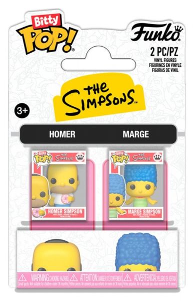 Simpsons Bitty POP! Vinyl Figuren 2er-Pack Homer & Marge 2 cm