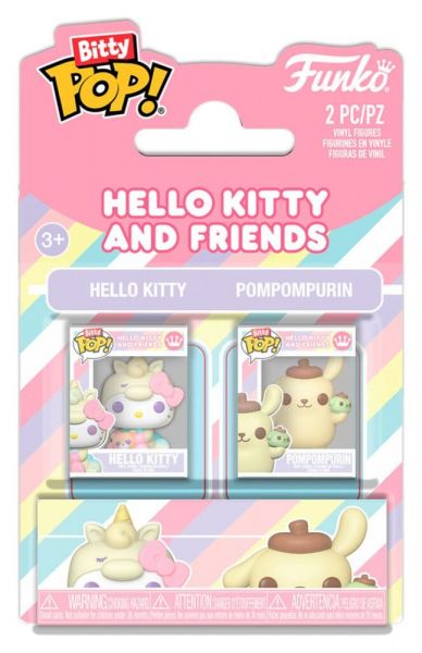 Sanrio Bitty POP! Vinyl Figuren 2er-Pack Hello Kitty & Pompompurin 2 cm