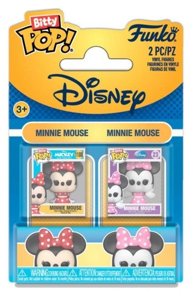 Disney Bitty POP! Vinyl Figuren 2er-Pack Minnie Mouse & Minnie Mouse 2 cm