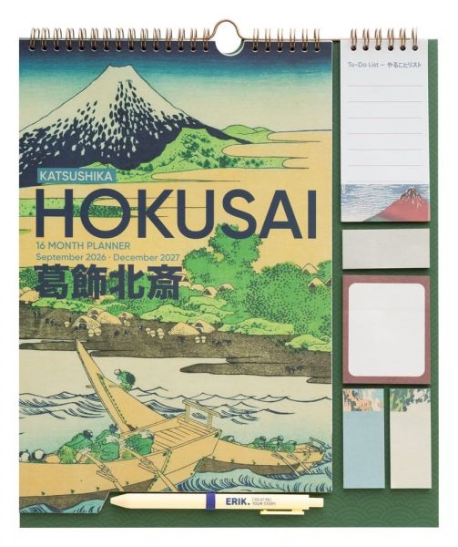 Hokusai Wand-Planer 2026/27 30 x 34 cm