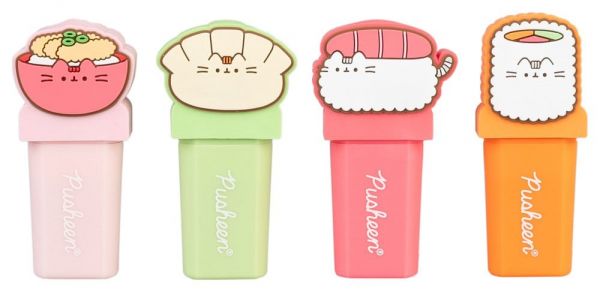 Pusheen Textmarker mit Topper Sushi Roll 4er Set