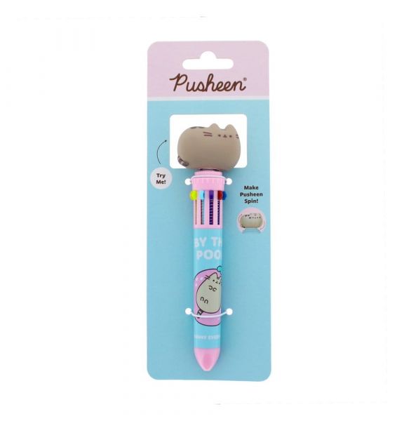 Pusheen Mehrfarbiger Stift Spinny By The Pool Blau