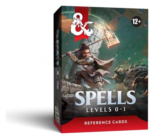Dungeons & Dragons RPG Referenzkarten Zaubersprüche Stufen 0-1 (englisch)