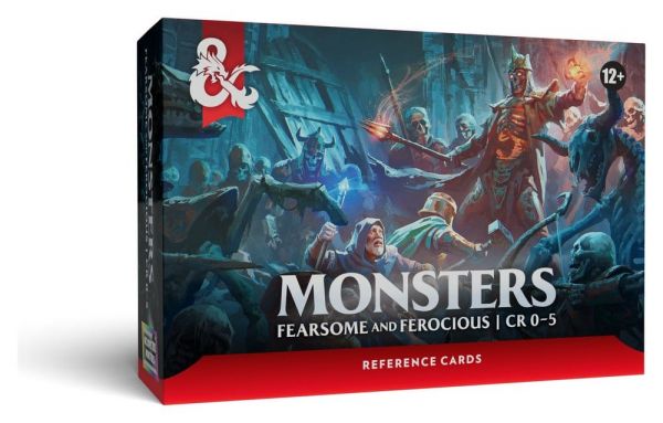 Dungeons & Dragons RPG Referenzkarten Monster Furchterregend und Wild (englisch)