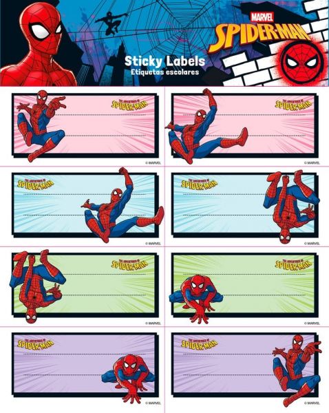 Spider-Man Selbstklebende Etiketten