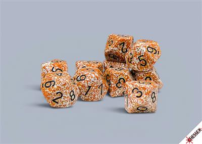 Chessex W10 Würfelset Speckled Rust (10 Stück)