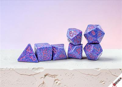 Chessex Speckled Purple Passion/Pink Polyhedral 7-Würfel-Set