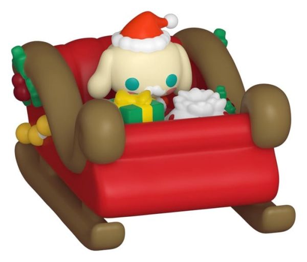 Hello Kitty Bitty POP! Rides Vinyl Figur Holiday-Sleigh with Cinnamoroll 2 cm