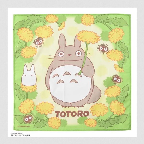 Mein Nachbar Totoro Stofftaschentuch Totoro Löwenzahnblüten