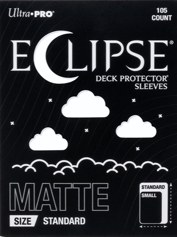 Ultra Pro Eclipse Deck Protector Matte Hüllen Standardgröße Arctic White (105 Stück)
