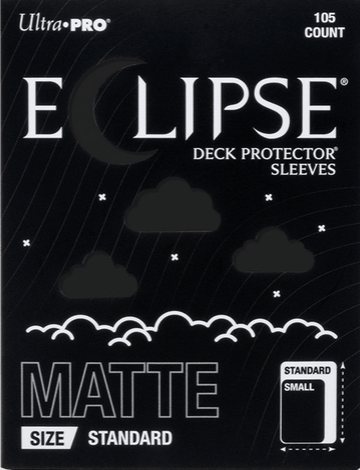 Ultra Pro Eclipse Deck Protector Matte Hüllen Standardgröße Jet Black (105 Stück)