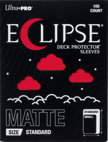 Ultra Pro Eclipse Deck Protector Matte Hüllen Standardgröße Apple Red (105 Stück)