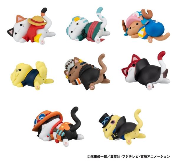 One Piece Mega Cat Project Sammelfigur Egghead NyanPieceNyan! Stickie! 3 cm