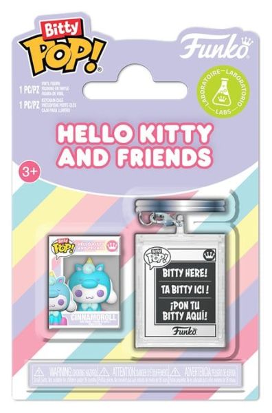 Sanrio Bitty POP! Vinyl Figur & Schlüsselanhänger 2er-Pack Cinnamoroll 2 cm
