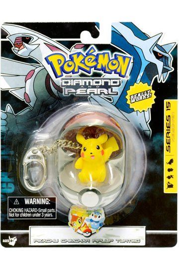 Pokemon Diamant und Perl PVC Schlüsselanhänger Pikachu