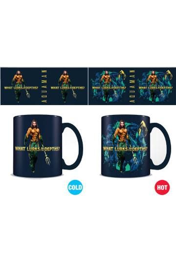 Aquaman Tasse mit Thermoeffekt What Lurks in the Depths