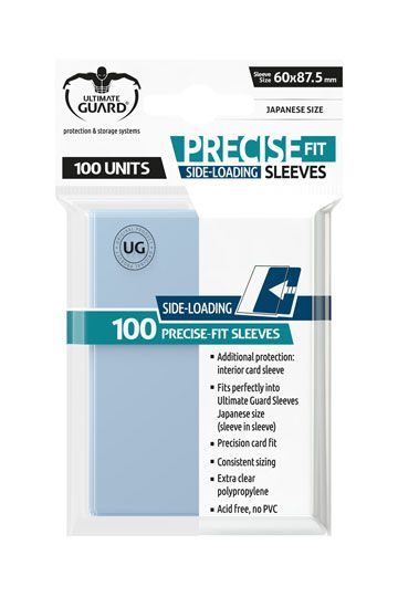 Ultimate Guard Precise-Fit Side-Loading Hüllen japanische Größe Transparent (100 Stück)