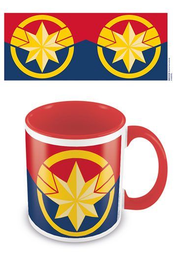 Captain Marvel Coloured Inner Tasse Emblem