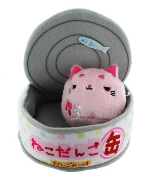 Neko Dango Can Set Pink Cat - Maro Sakura Plüsch