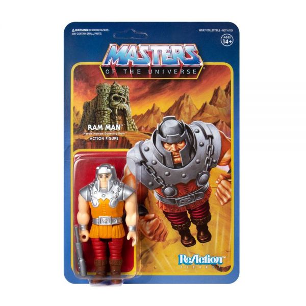 Masters of the Universe ReAction Actionfigur Ram Man (Mini Comic) 10 cm