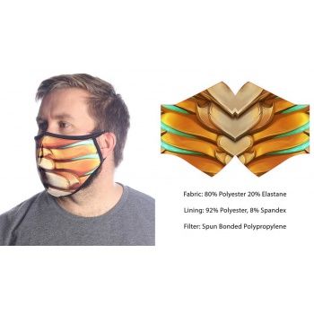 Wild Bangarang Maske Yellow Dragon Größe L