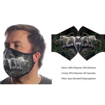 Wild Bangarang Maske Anne Stokes Wolf Größe L