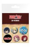 Fairy Tail Ansteck Buttons 6er-Pack Characters